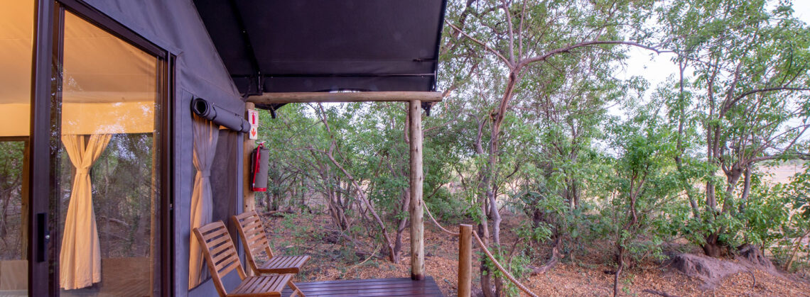 Khwai Expeditions Camp luxury tented rooms balcony