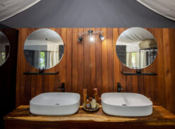 Kwhai Expeditions Camp Luxury Tent Bathrooms